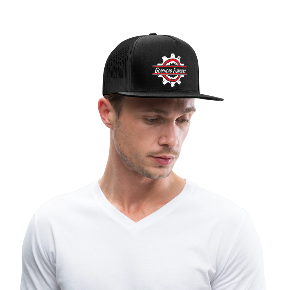 Snapback Trucker Cap - black/black