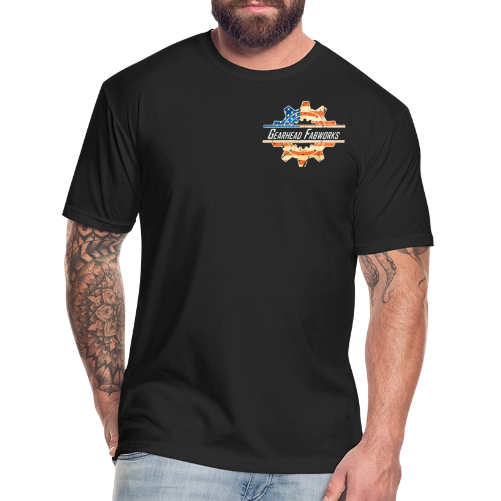 Fitted Cotton/Poly T-Shirt by Next Level - black
