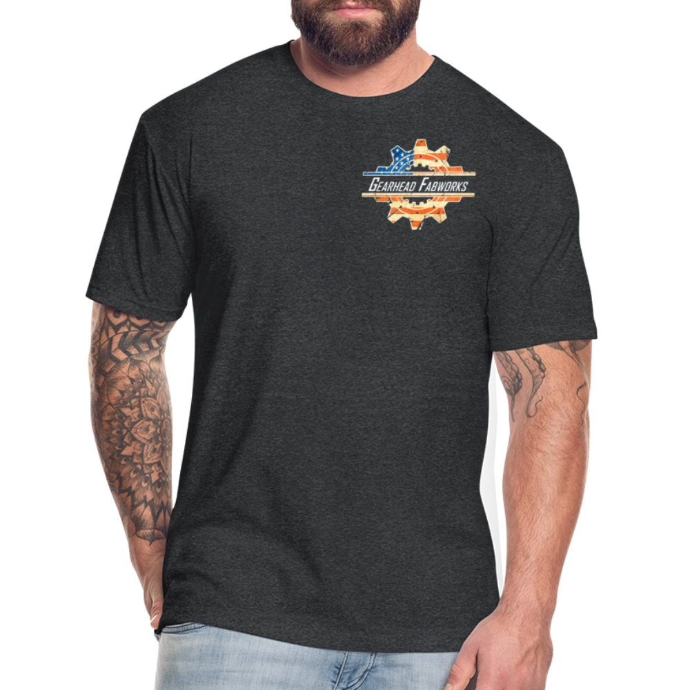Fitted Cotton/Poly T-Shirt by Next Level - heather black