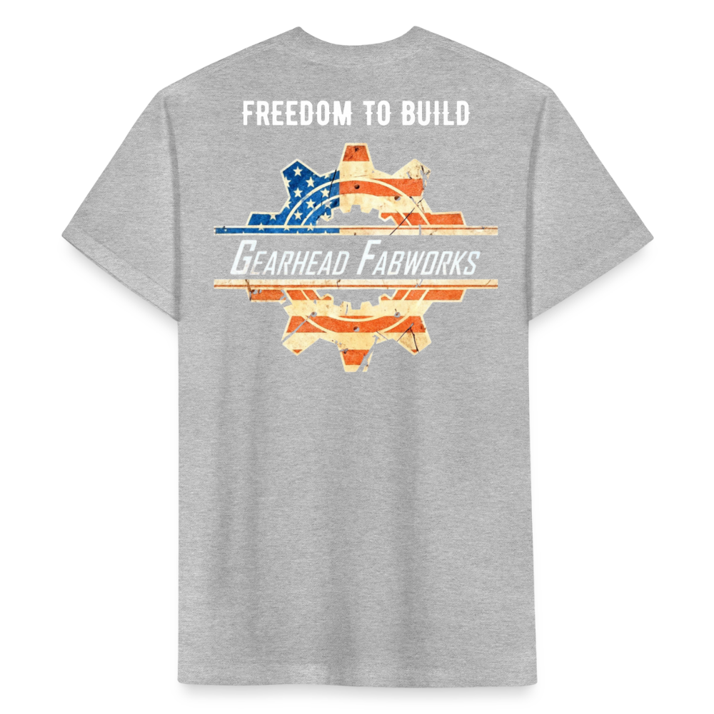 Fitted Cotton/Poly T-Shirt by Next Level - heather gray