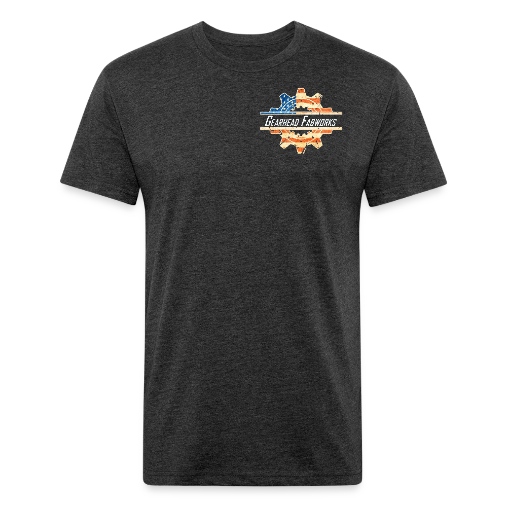 Fitted Cotton/Poly T-Shirt by Next Level - heather black