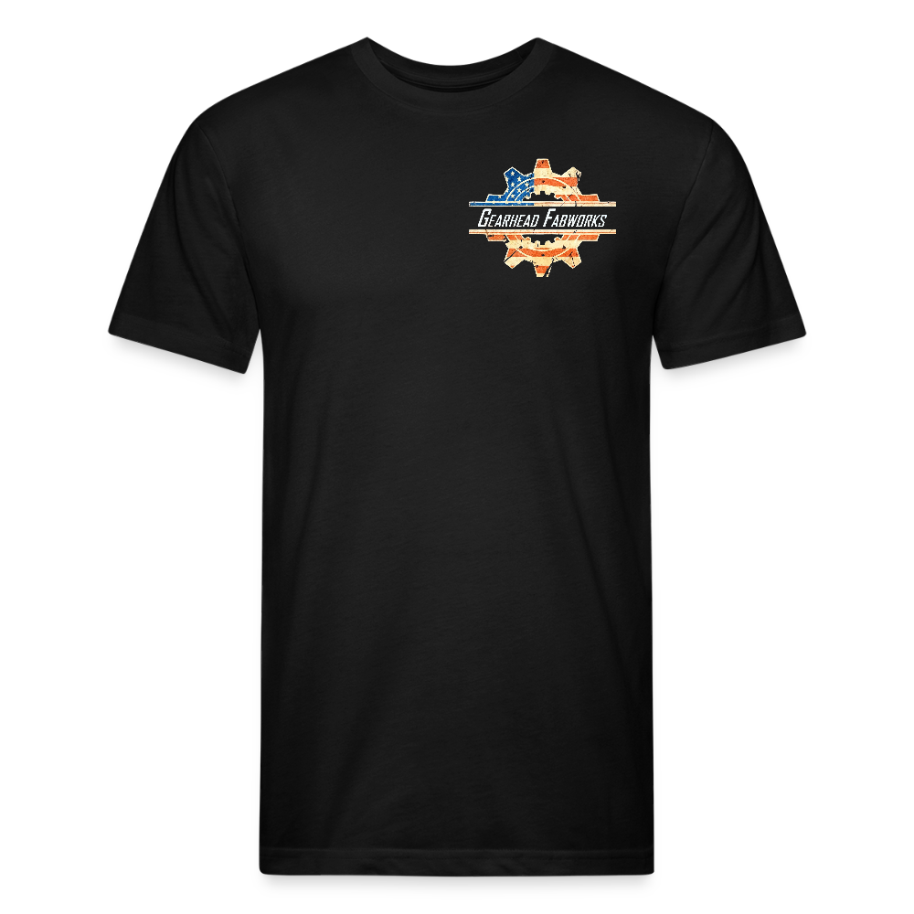 Fitted Cotton/Poly T-Shirt by Next Level - black