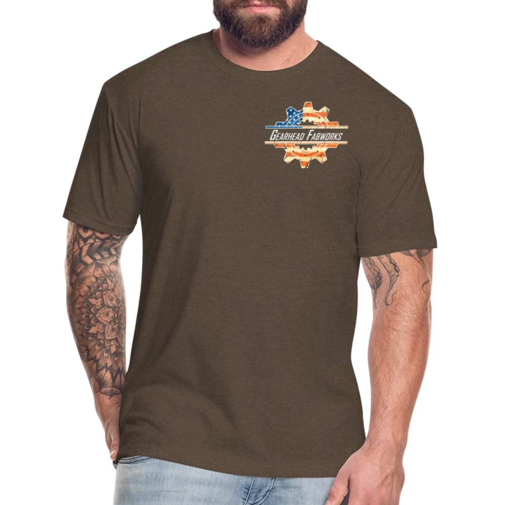 Fitted Cotton/Poly T-Shirt by Next Level - heather espresso