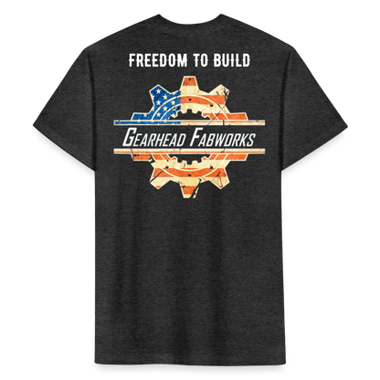 Fitted Cotton/Poly T-Shirt by Next Level - heather black