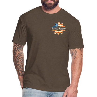Fitted Cotton/Poly T-Shirt by Next Level - heather espresso