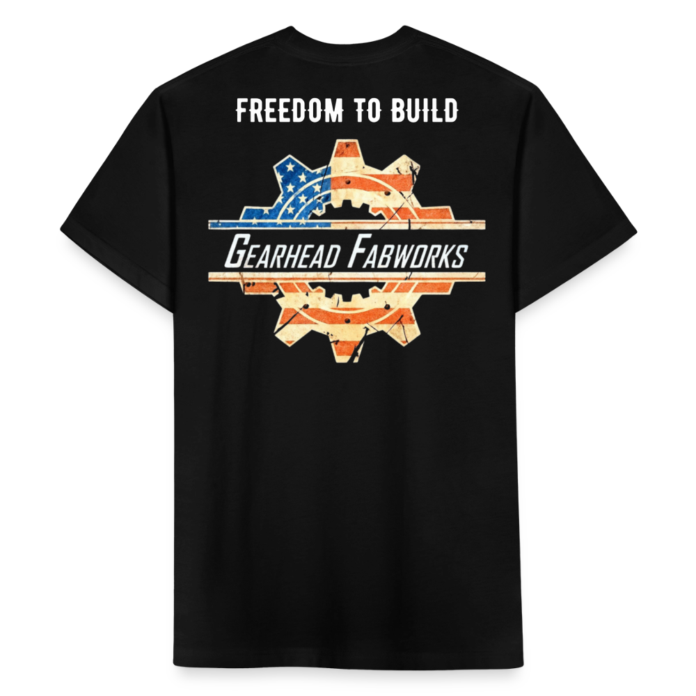 Fitted Cotton/Poly T-Shirt by Next Level - black