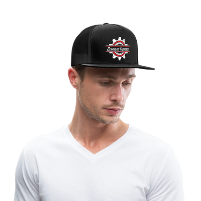 Snapback Trucker Cap - black/black