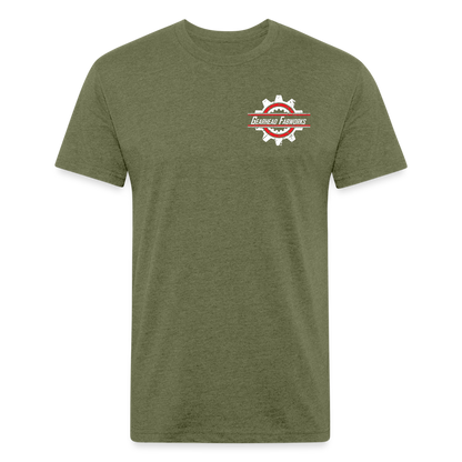 Fitted Cotton/Poly T-Shirt by Next Level - heather military green