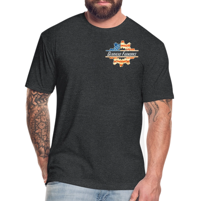 Fitted Cotton/Poly T-Shirt by Next Level - heather black