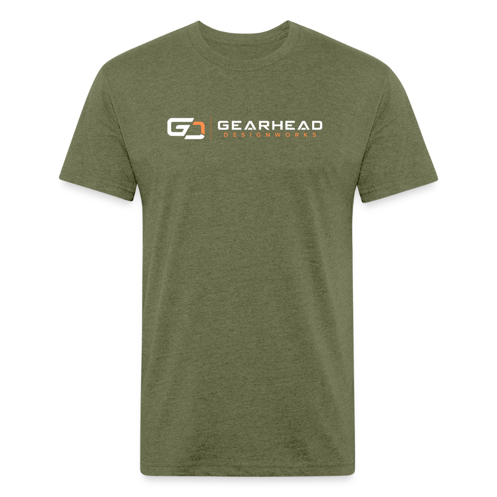Fitted Cotton/Poly T-Shirt by Next Level - heather military green