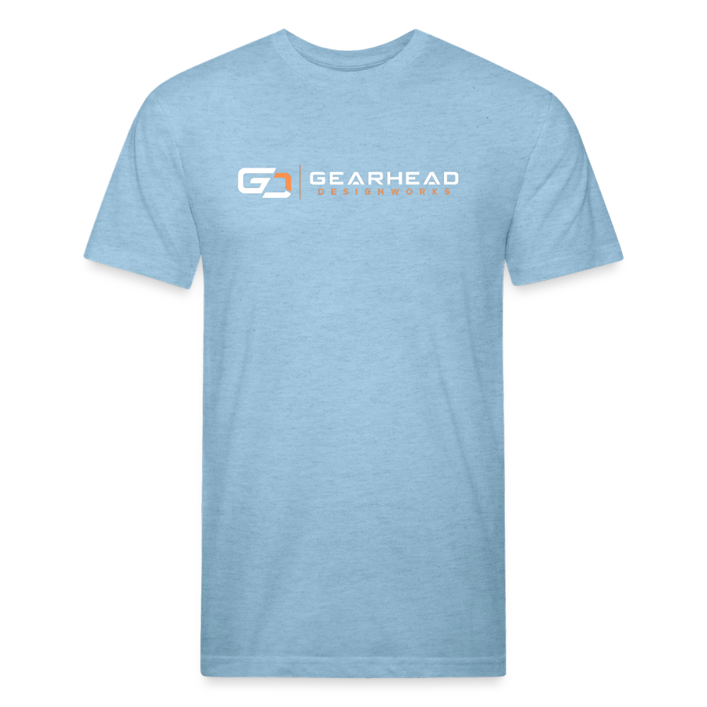 Fitted Cotton/Poly T-Shirt by Next Level - heather blue