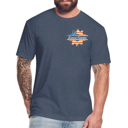 Fitted Cotton/Poly T-Shirt by Next Level - heather navy