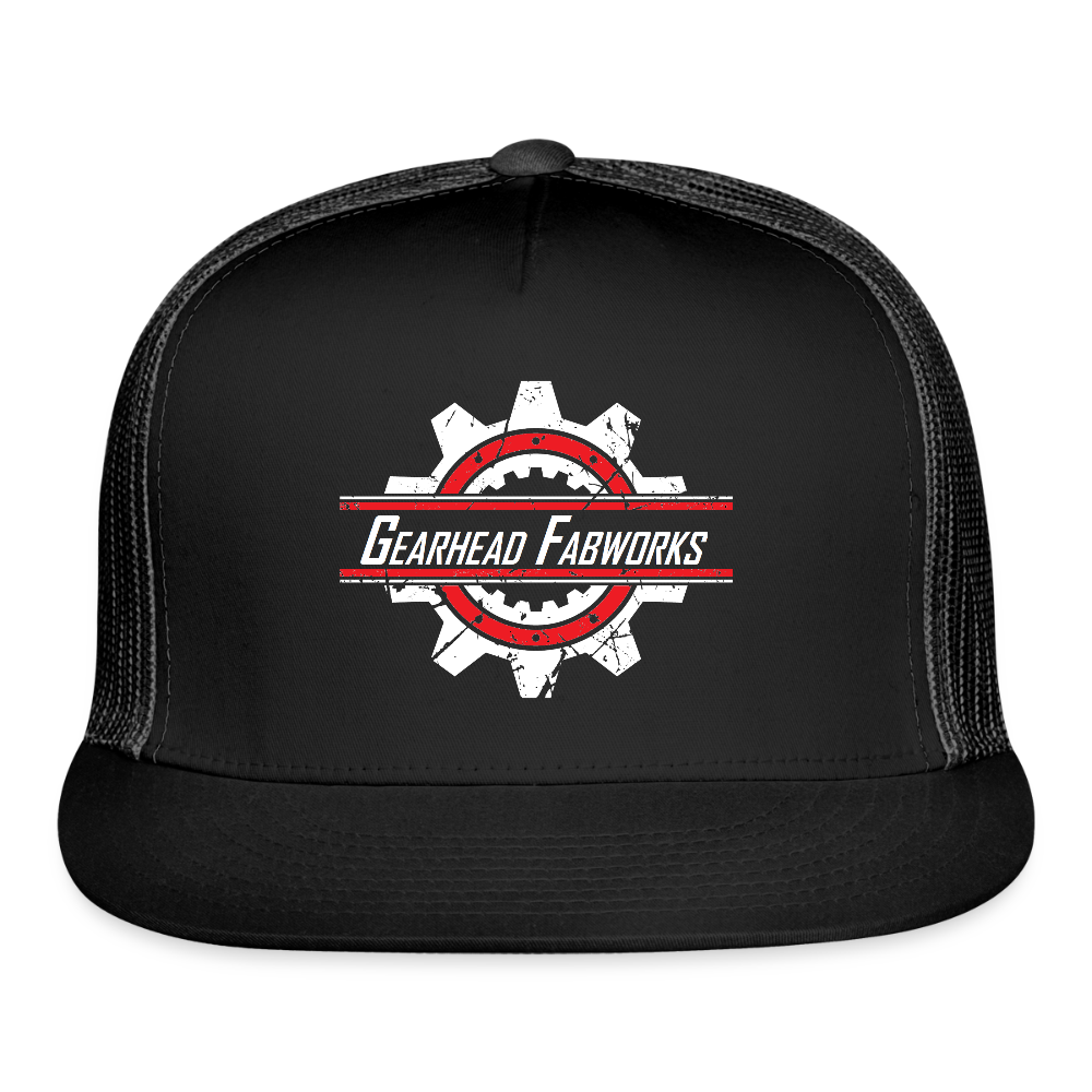 Snapback Trucker Cap - black/black