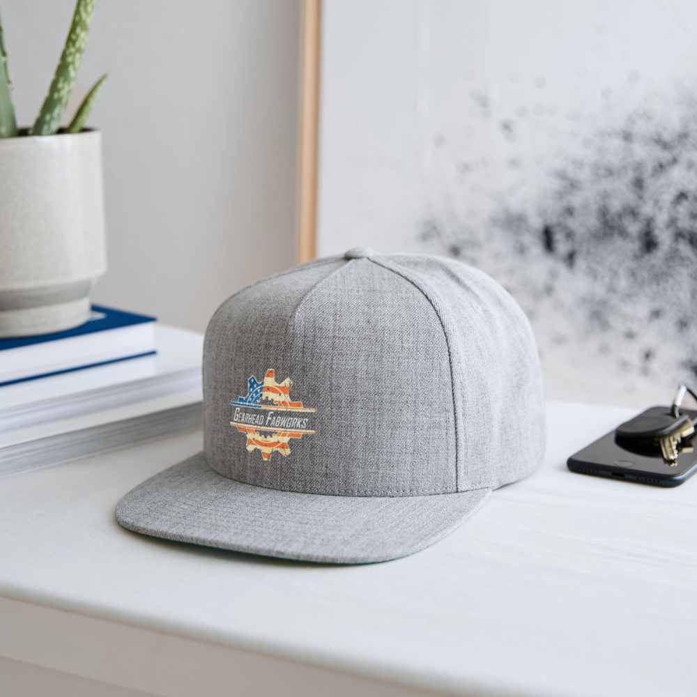 Snapback Trucker Cap - heather gray