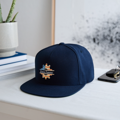 Snapback Trucker Cap - navy