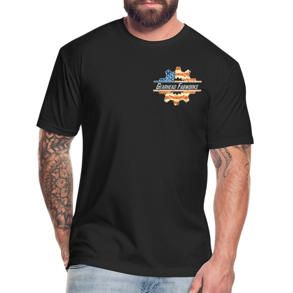 Fitted Cotton/Poly T-Shirt by Next Level - black