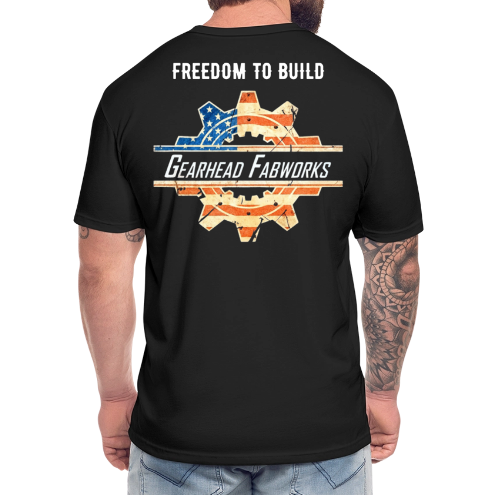 Fitted Cotton/Poly T-Shirt by Next Level - black