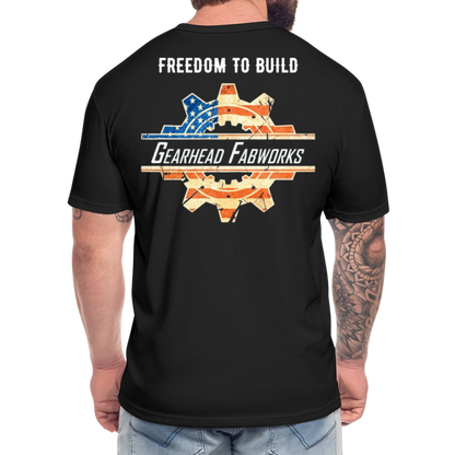 Fitted Cotton/Poly T-Shirt by Next Level - black