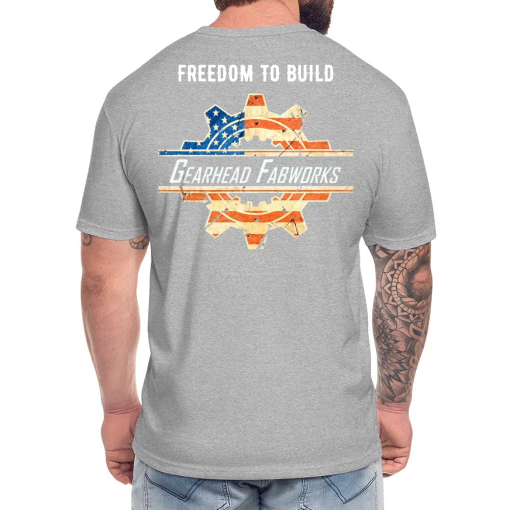 Fitted Cotton/Poly T-Shirt by Next Level - heather gray