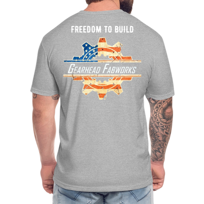 Fitted Cotton/Poly T-Shirt by Next Level - heather gray