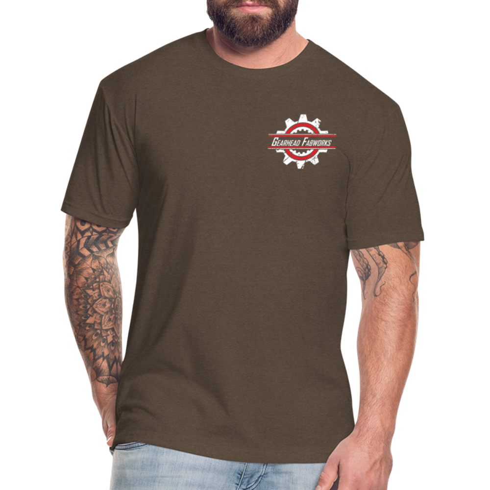 Fitted Cotton/Poly T-Shirt by Next Level - heather espresso