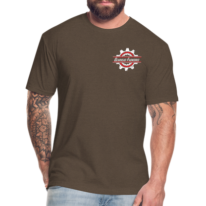 Fitted Cotton/Poly T-Shirt by Next Level - heather espresso