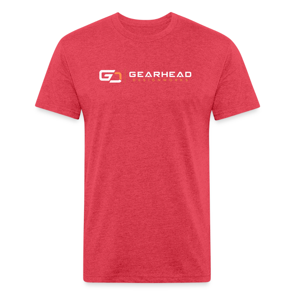 Fitted Cotton/Poly T-Shirt by Next Level - heather red