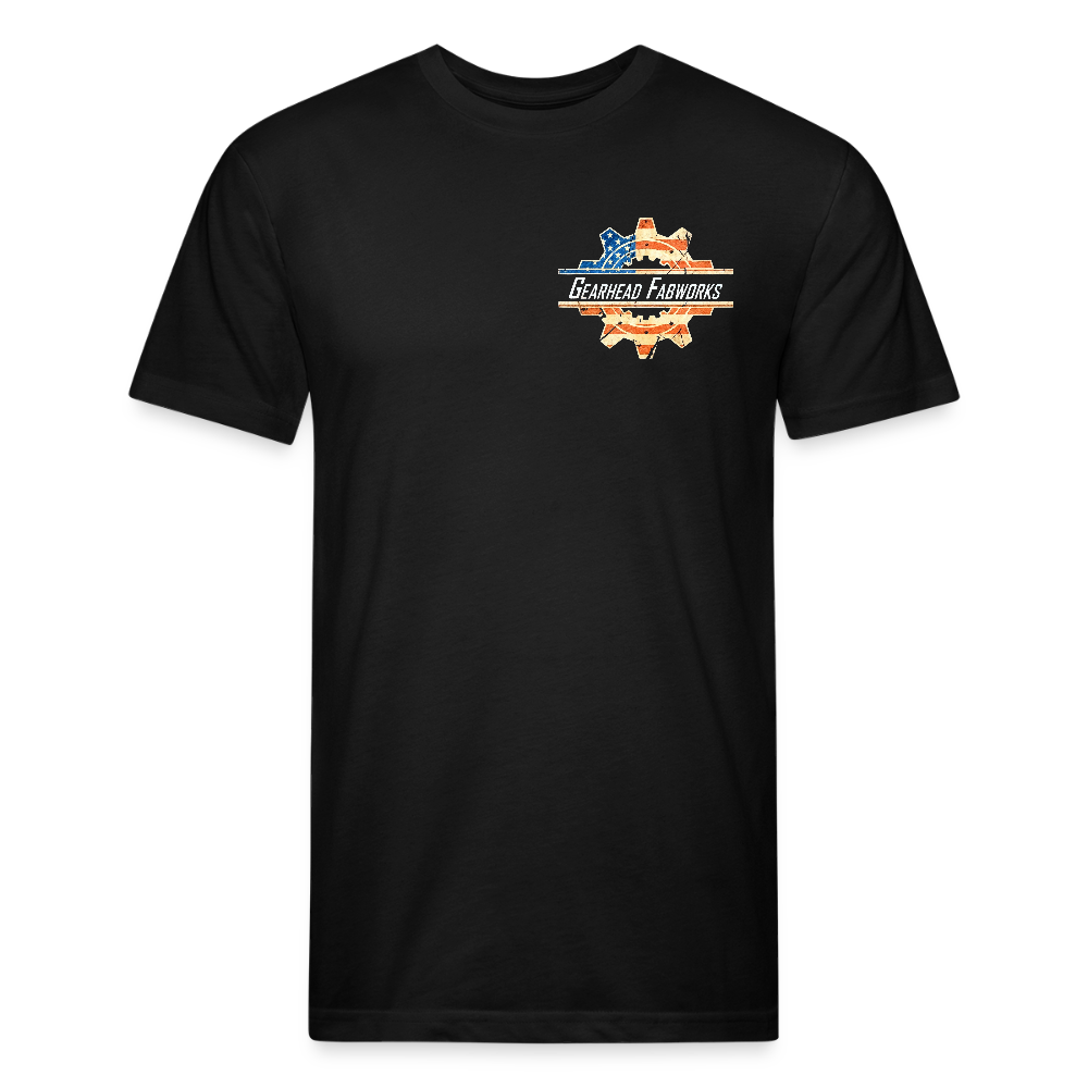 Fitted Cotton/Poly T-Shirt by Next Level - black