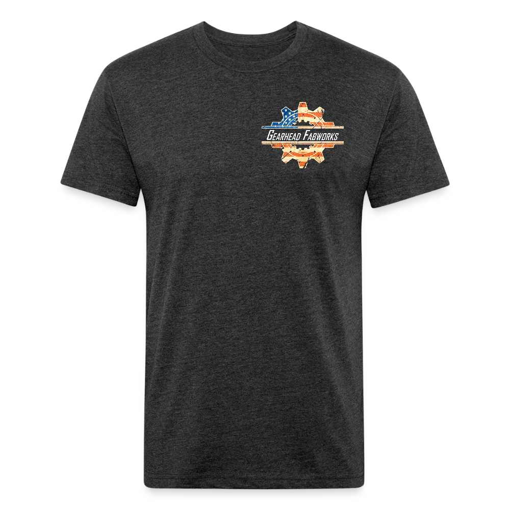 Fitted Cotton/Poly T-Shirt by Next Level - heather black