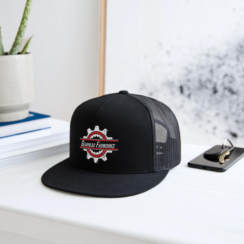 Snapback Trucker Cap - black/black