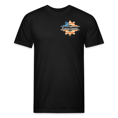 Fitted Cotton/Poly T-Shirt by Next Level - black