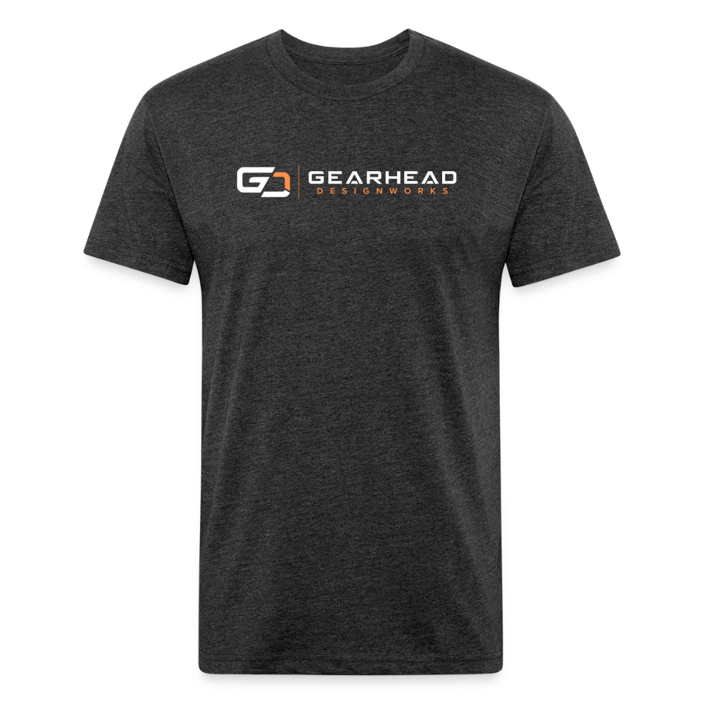 Fitted Cotton/Poly T-Shirt by Next Level - heather black