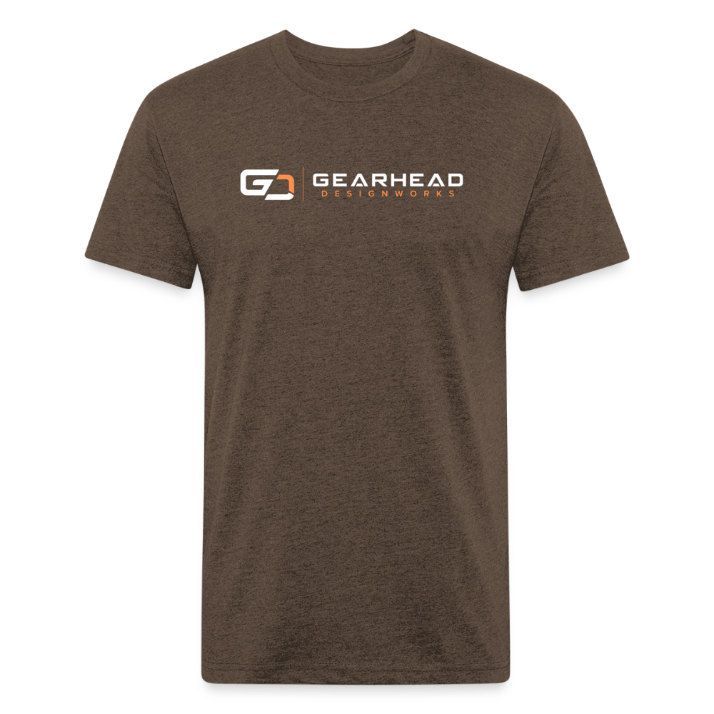 Fitted Cotton/Poly T-Shirt by Next Level - heather espresso
