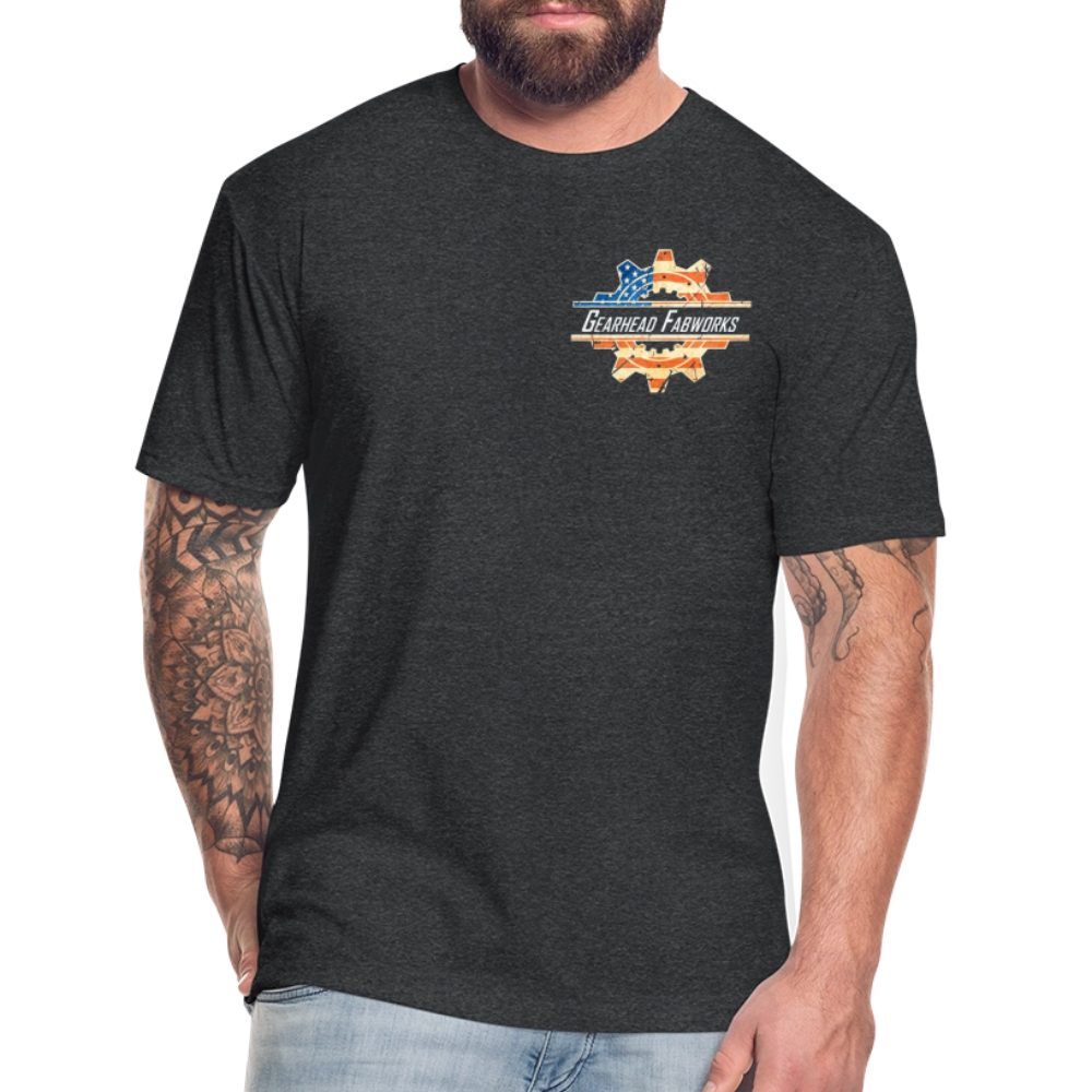 Fitted Cotton/Poly T-Shirt by Next Level - heather black