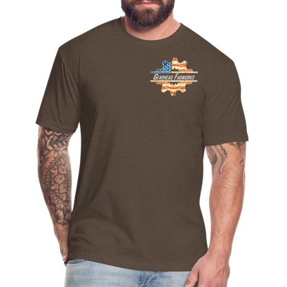 Fitted Cotton/Poly T-Shirt by Next Level - heather espresso