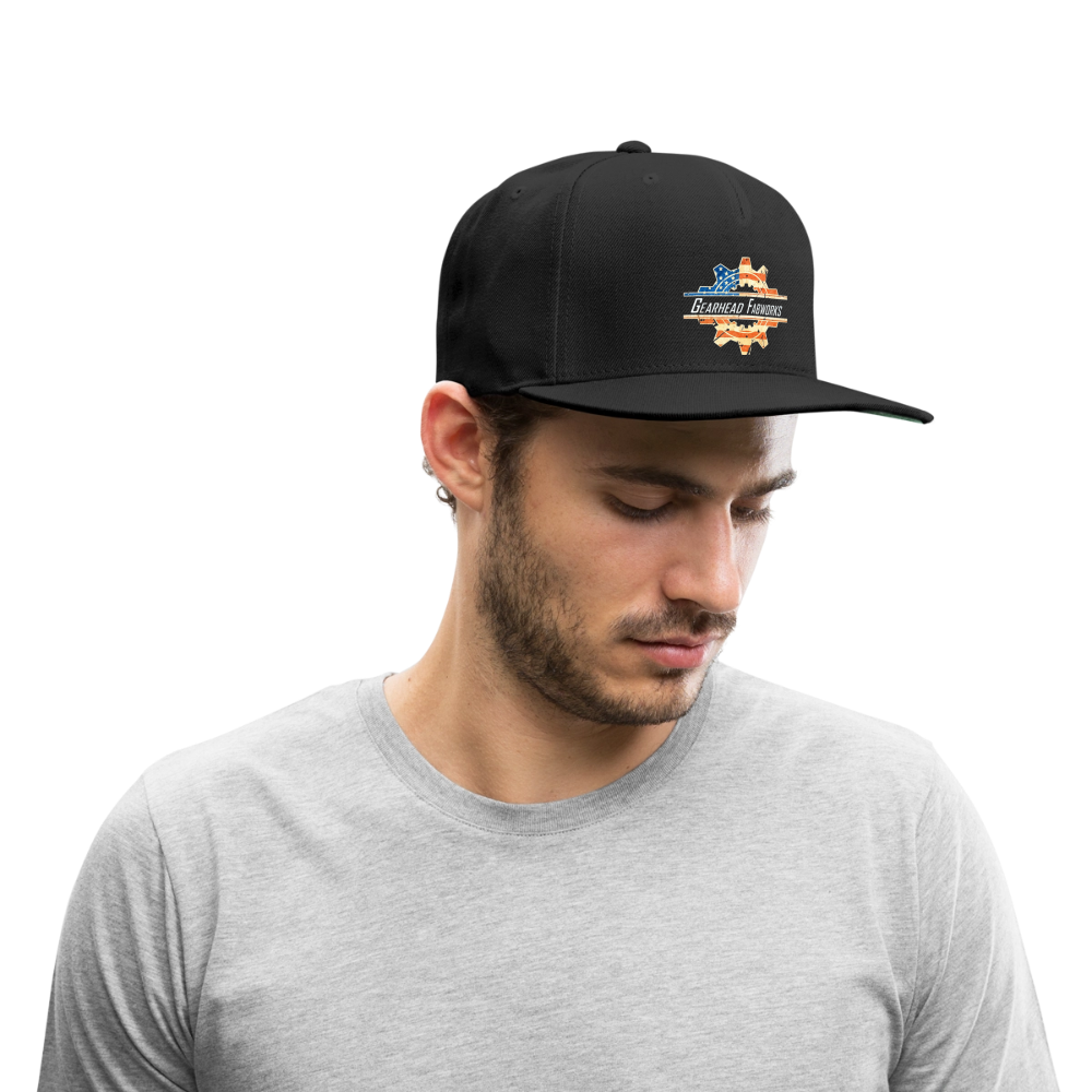 Snapback Trucker Cap - black