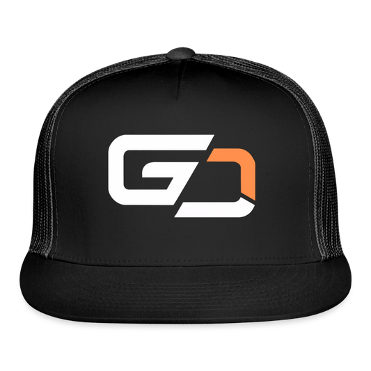 Snapback Trucker Cap - black/black
