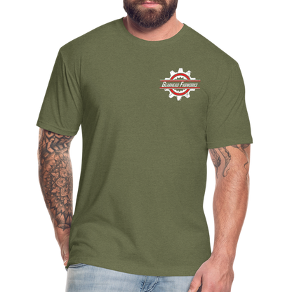 Fitted Cotton/Poly T-Shirt by Next Level - heather military green