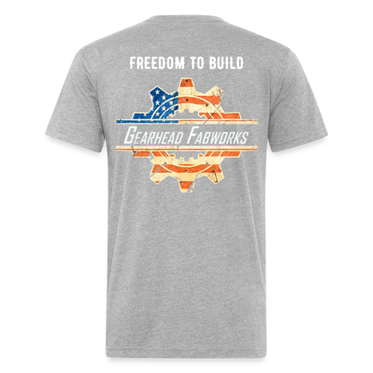 Fitted Cotton/Poly T-Shirt by Next Level - heather gray