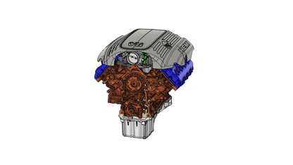 Gen III HEMI Engine - High-Accuracy 3D Scan - CAD Model |STL, OBJ, PLY, 3MF
