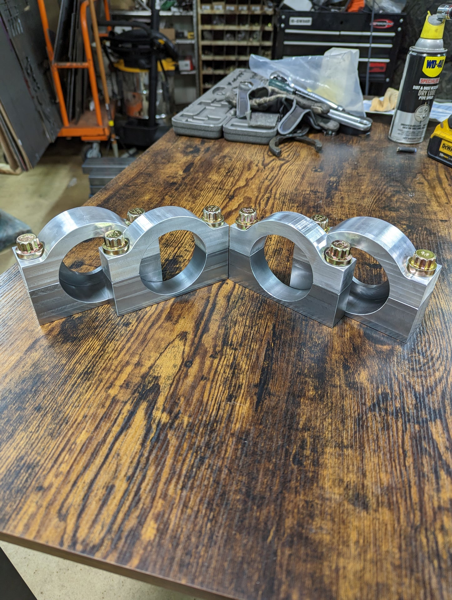 Low Pro Steering Cylinder Clamps (Steel Base)